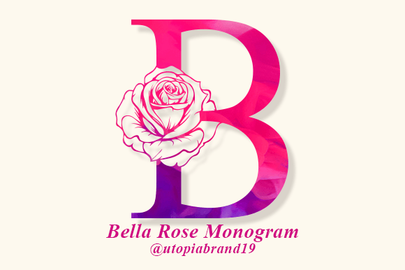 Bella Rose Monogram: An Elegant Decorative Font for Editors