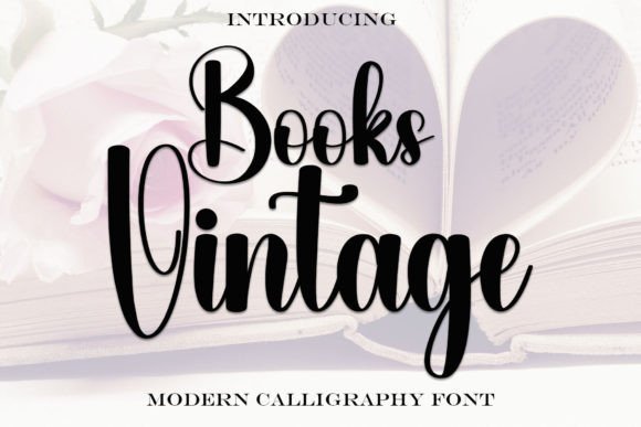 Books Vintage Typeface Review for Festive Branding