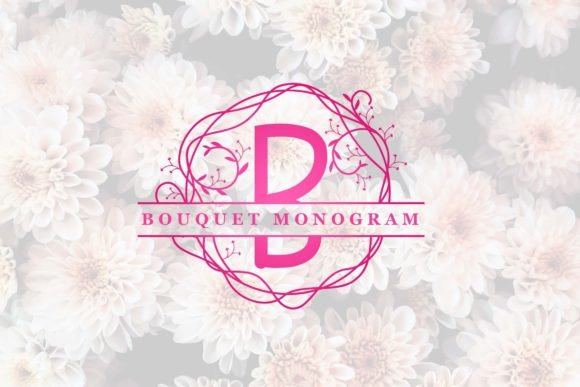 Bouquet Monogram Font for Editorial Design