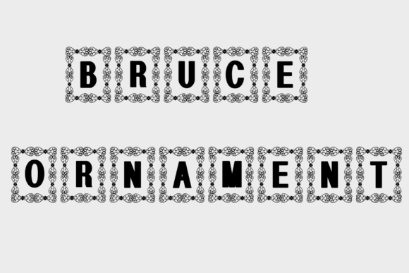 Bruce Ornament Font for Elegant Design Projects
