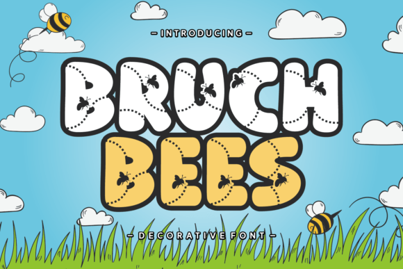 Bruch Bees Font for Editorial Design