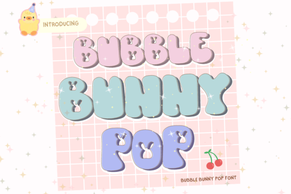 Bubble Bunny Pop: A Playful Decorative Typeface