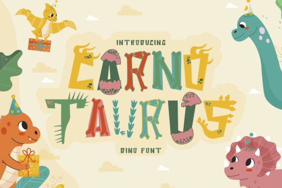 Carnotaurus Typeface for Bold Creative Projects