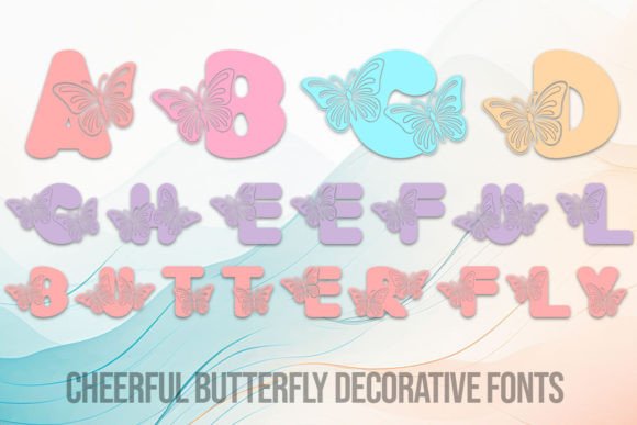 Cheerful Butterfly Font for Scroll-Stopping Designs