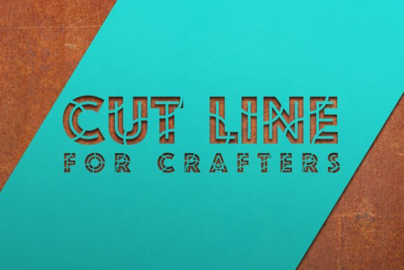 Cut Line: A Bold Decorative Font for Digital Impact