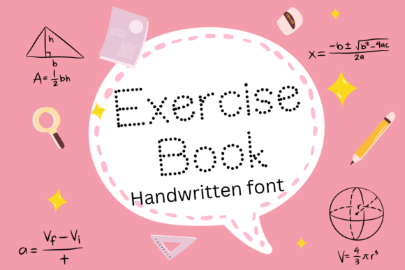 Exercise Book: A Handwritten Font for Authentic Branding
