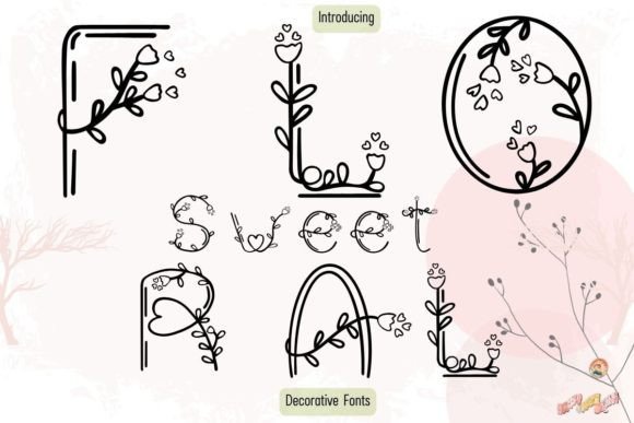 Floral Sweet Typeface for Branding