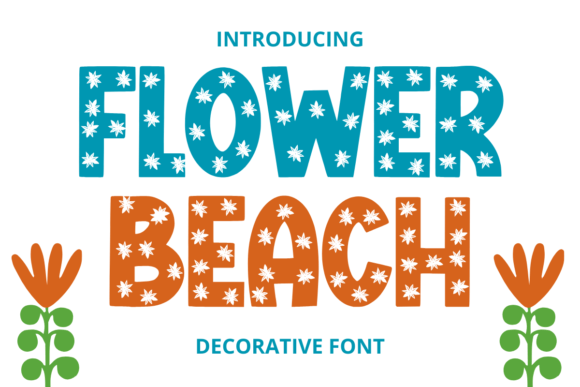 Flower Beach Typeface for Web Design