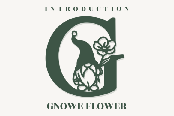 Gnome Flower Font for Whimsical Branding