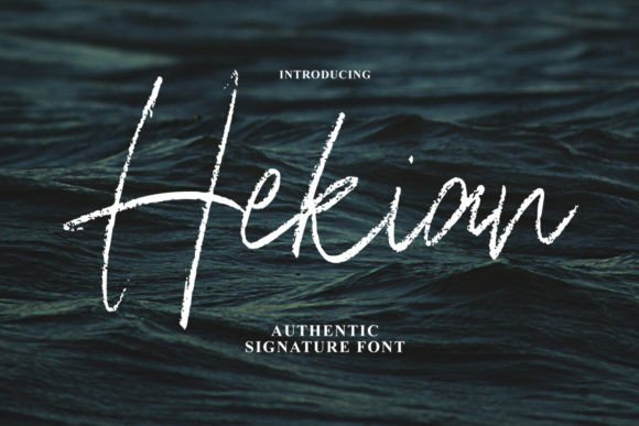 Hekian: The Perfect Script Handwritten Font for Crafters
