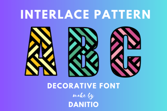 Interlace Pattern Font for Bold Campaigns