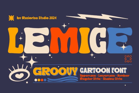 Lemice: A Retro Bold Groovy Typeface for Web Design