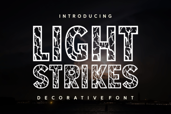 Light Strikes: A Bold Decorative Font for Crafters