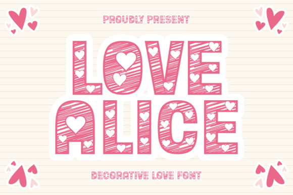 Love Alice: A Whimsical Decorative Font for Digital Design