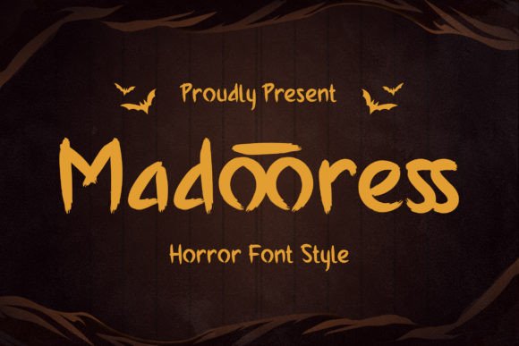 Madooress Typeface for Spooky Craft Designs