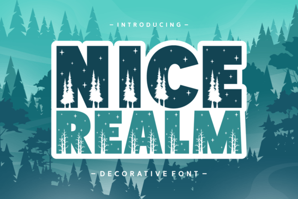 Nice Realm: A Decorative Typeface for Editorial Design