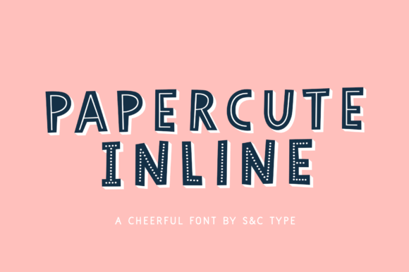 Papercute Inline: A Hand-Drawn Typeface for Branding