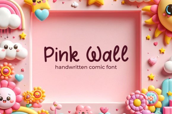 Pink Wall: A Playful Decorative Font for Campaigns