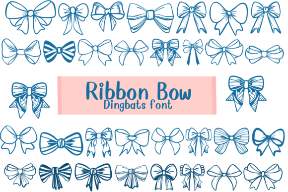 Ribbon Bow Font: A Playful Typeface for Social Campaigns
