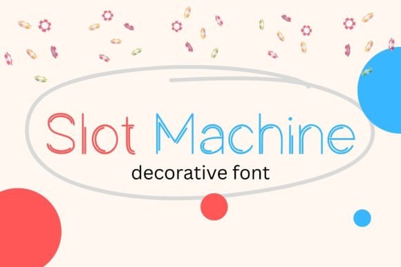 Slot Machine Font for Crafters and Sellers