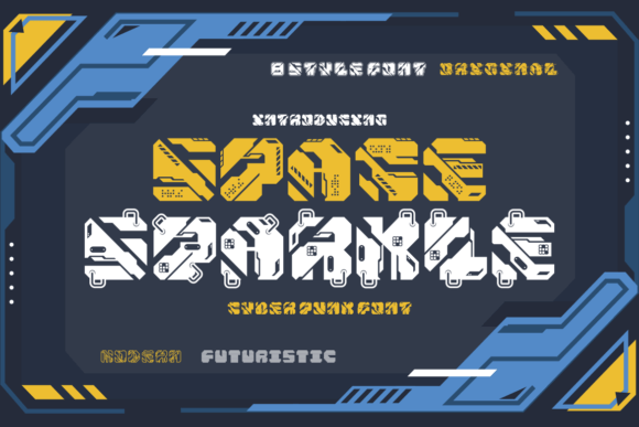 Space Sparkle: A Cyber Punk Font for Crafters