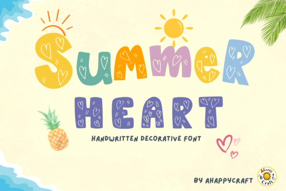 Summer Heart Font: A Cheerful Decorative Download