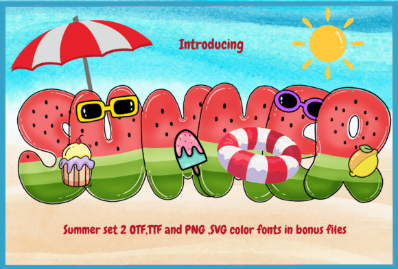 Summer Set: A Sweet Decorative Font for Branding
