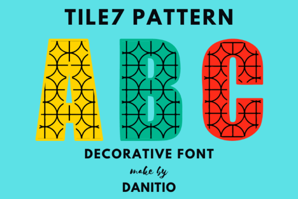 Tile7 Pattern Typeface for Digital Branding